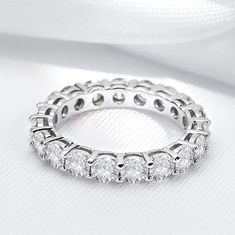 Moissanite Eternity Band