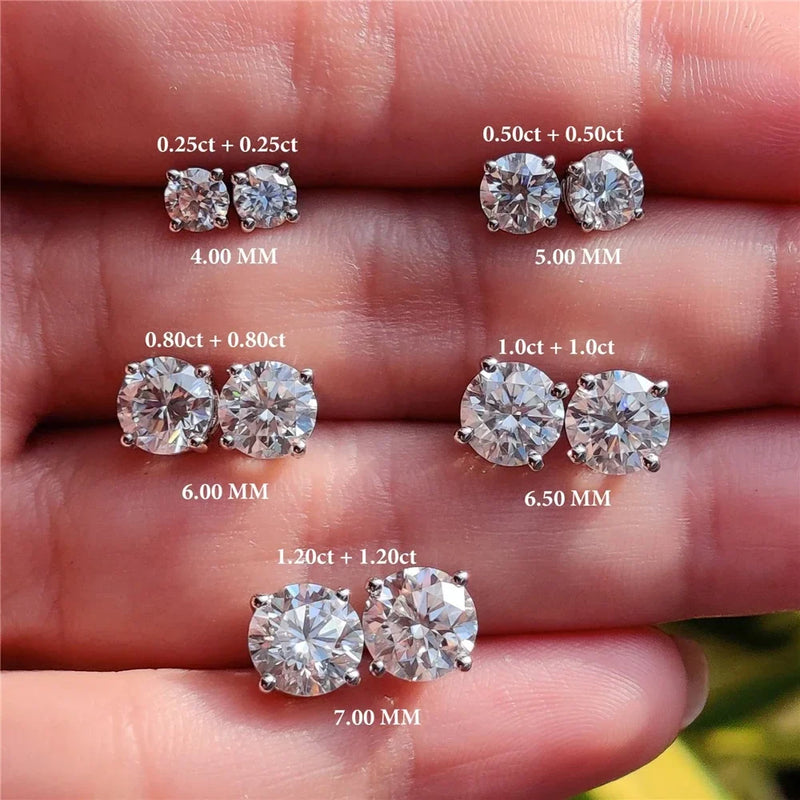 Moissanite Studded Earrings