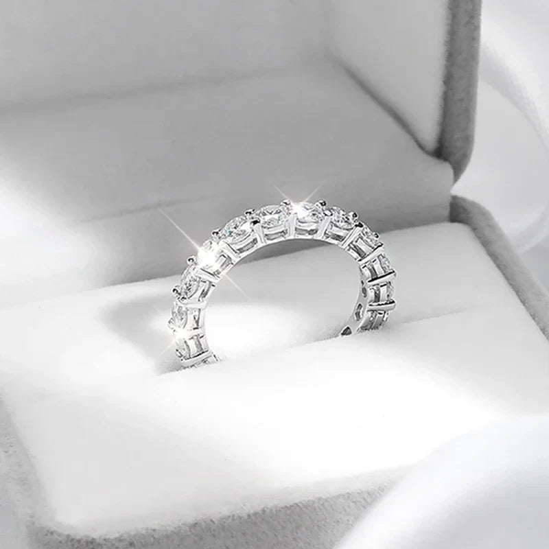 Moissanite Eternity Band