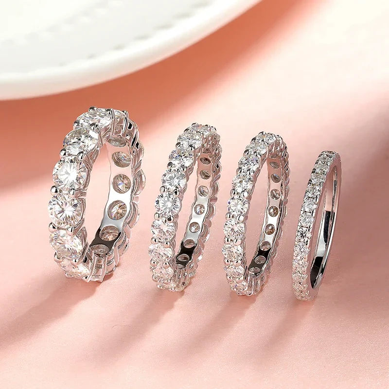 Moissanite Eternity Band