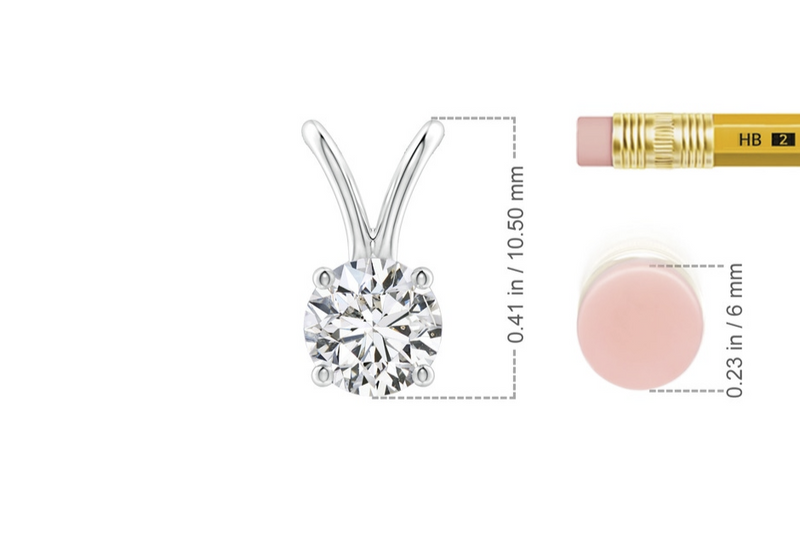 Moissanite Solitaire Pendant