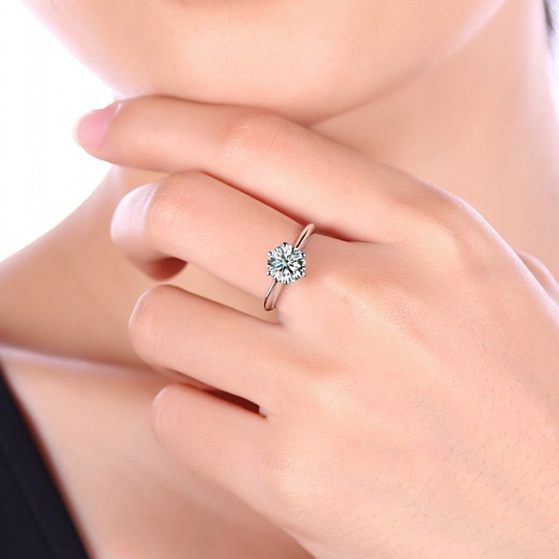 Lab Made 1ct Diamond Solitaire Ring