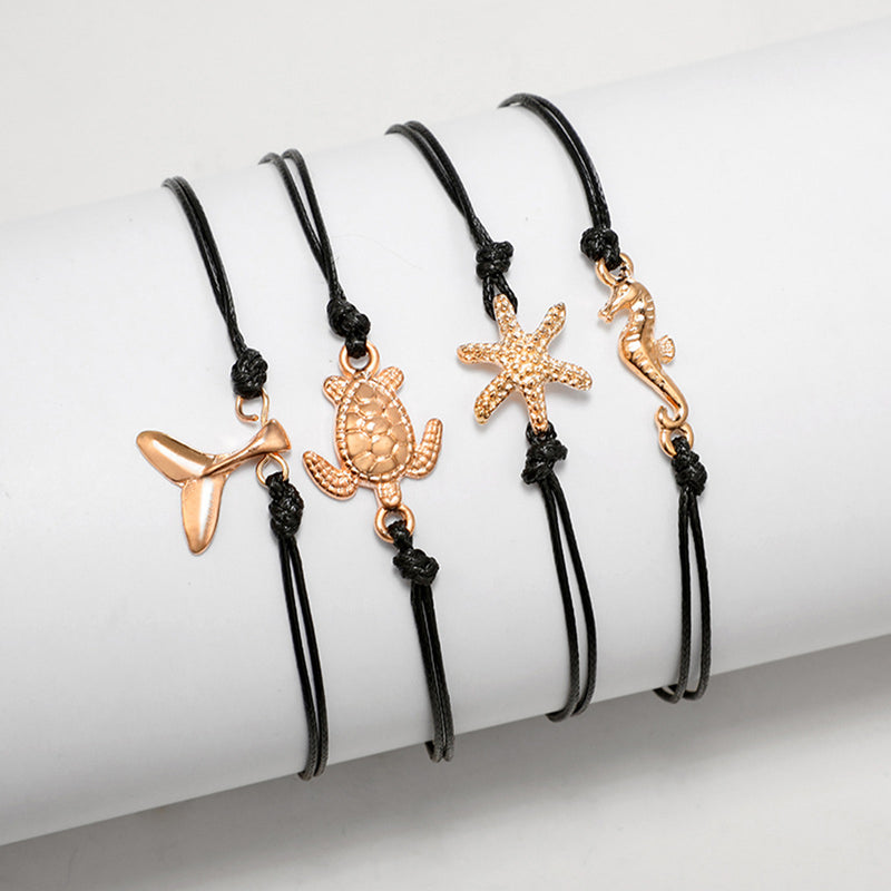 Seahorse/Turtle/Starfish/FishTail Bracelet Set