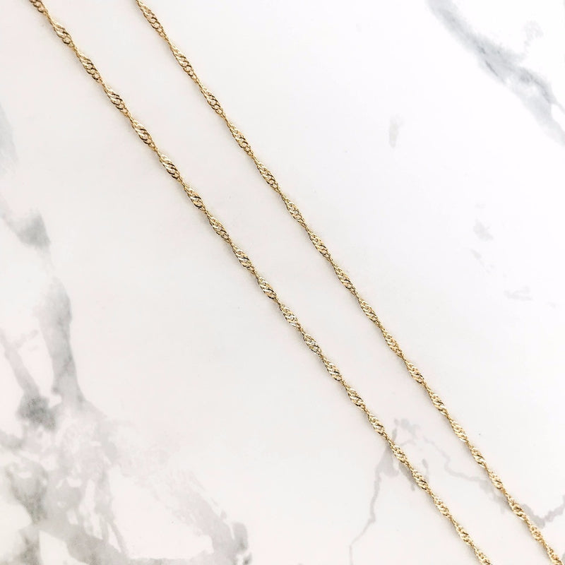 Hail Mary Long Chain Necklace