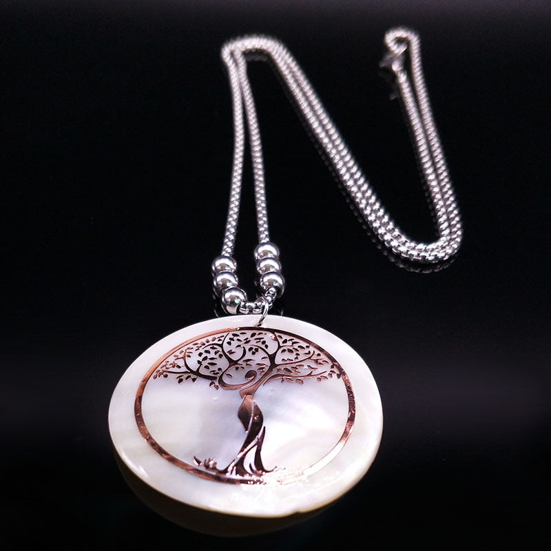 Opal Tree of Life Necklace