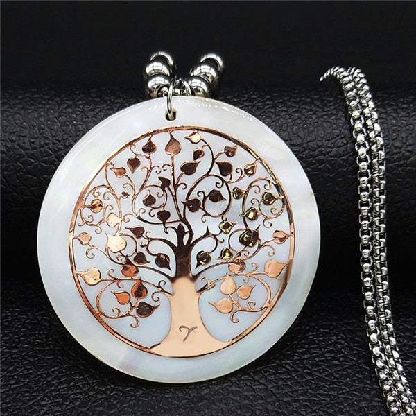 Opal Tree of Life Necklace