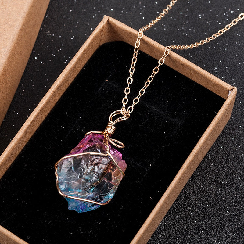 Rainbow Quartz Necklace