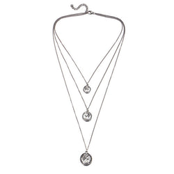Vintage Carved Coin Necklace